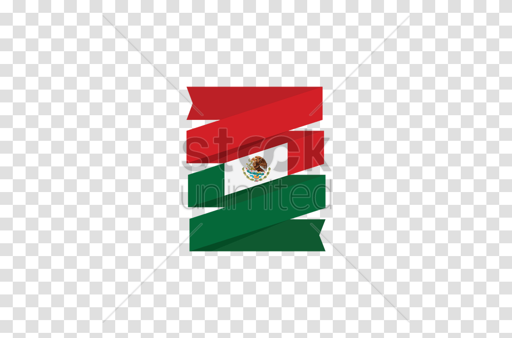 Mexican Flag Banner Vector Image, Bow, Weapon, Weaponry Transparent Png