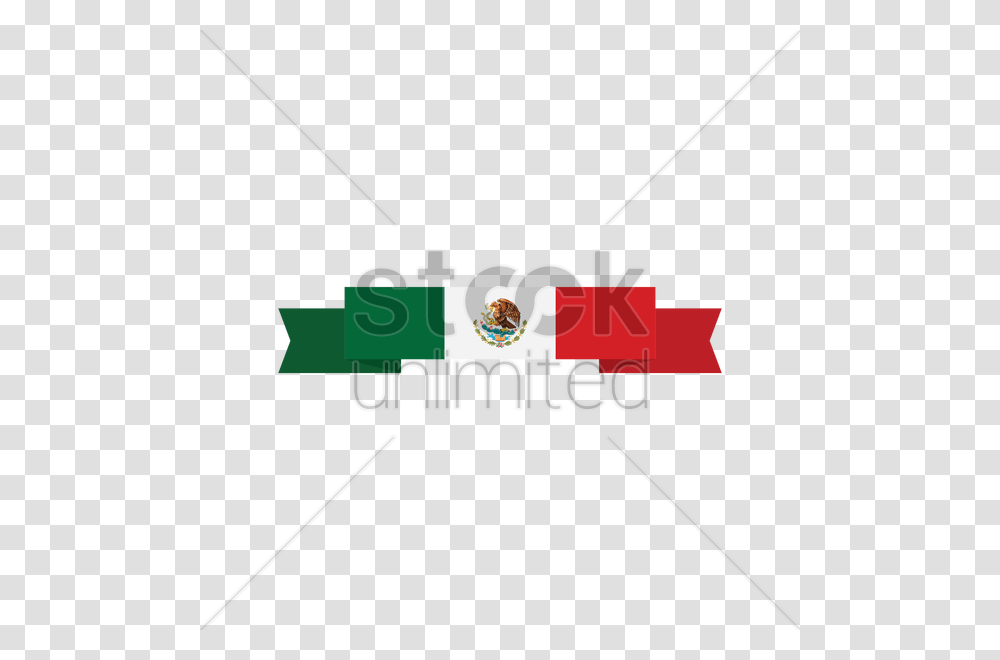 Mexican Flag Banner Vector Image, Logo, Bow Transparent Png