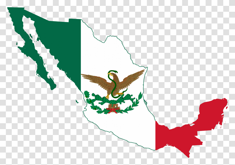 Mexican Flag Clipart Flag Of Mexico, Nature, Person, Bird, Animal Transparent Png