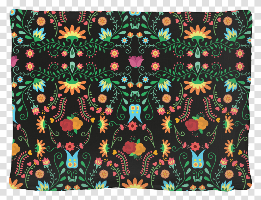 Mexican Flowers Pet Bed Vinilo Flores Mexicanas, Rug, Pattern, Floral Design, Graphics Transparent Png