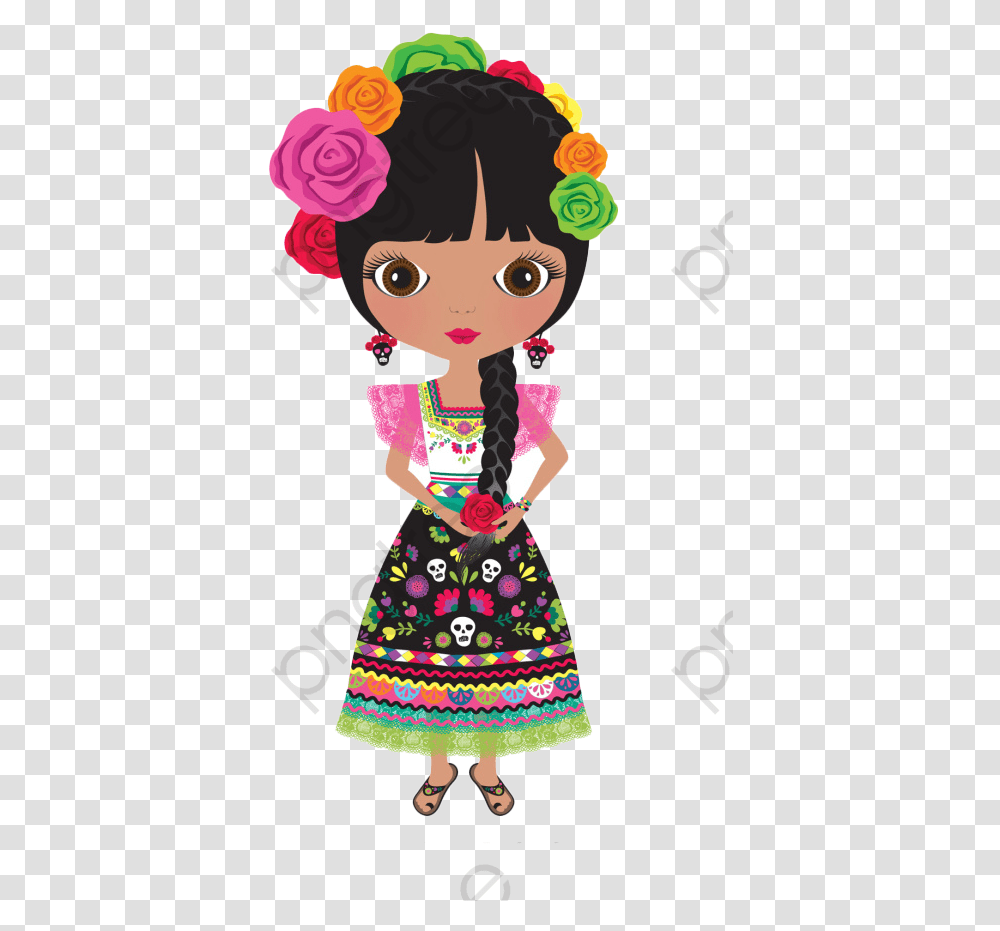 Mexican Girl Mexican Girl Clipart, Apparel, Person, Human Transparent Png