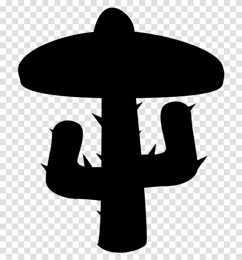 Mexican Hat Cinco De Mayo Silhouette, Gray, World Of Warcraft Transparent Png