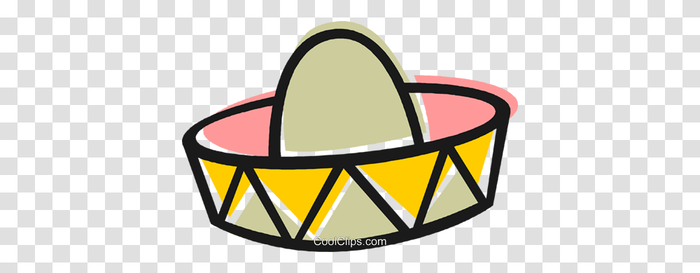 Mexican Hat Royalty Free Vector Clip Art Illustration, Apparel, Sombrero, Cowboy Hat Transparent Png