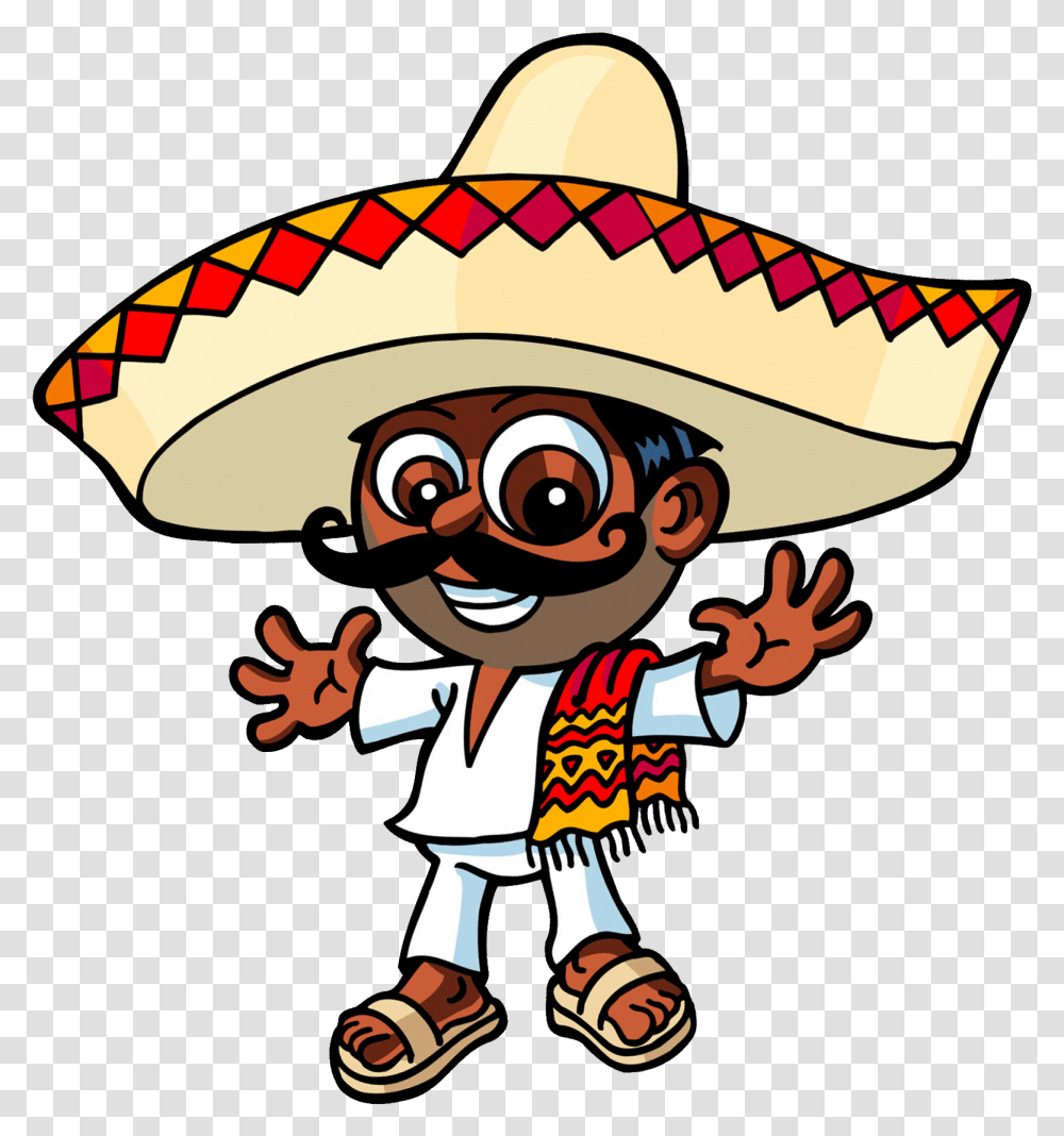 Mexican Images 8 Mexico People Cartoon, Clothing, Apparel, Sombrero, Hat Transparent Png