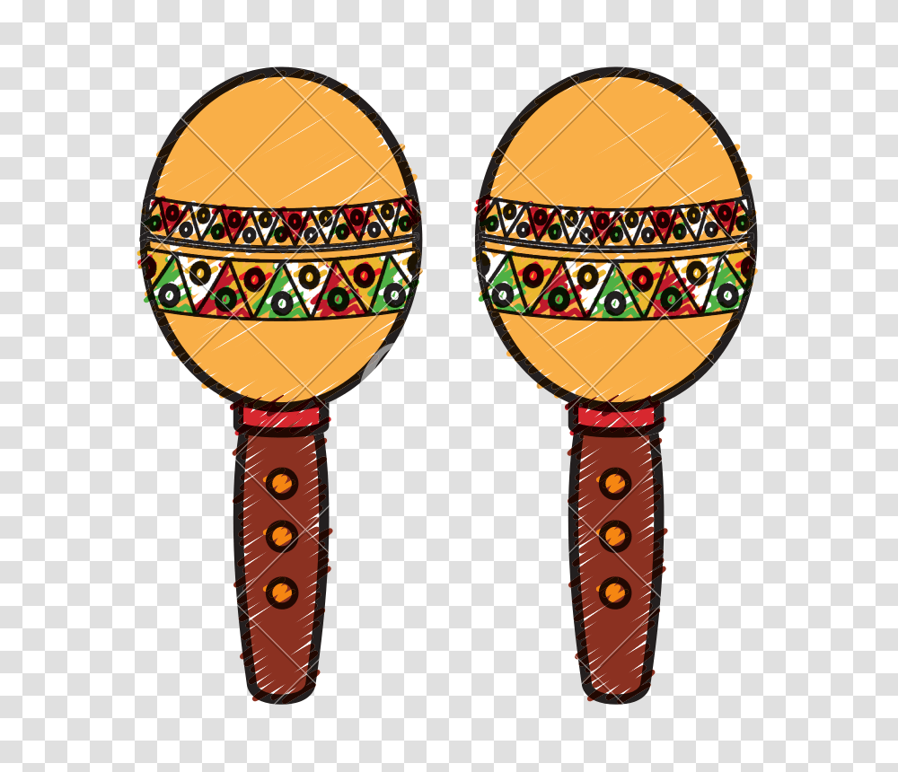 Mexican Maracas Isolated Icon, Musical Instrument Transparent Png