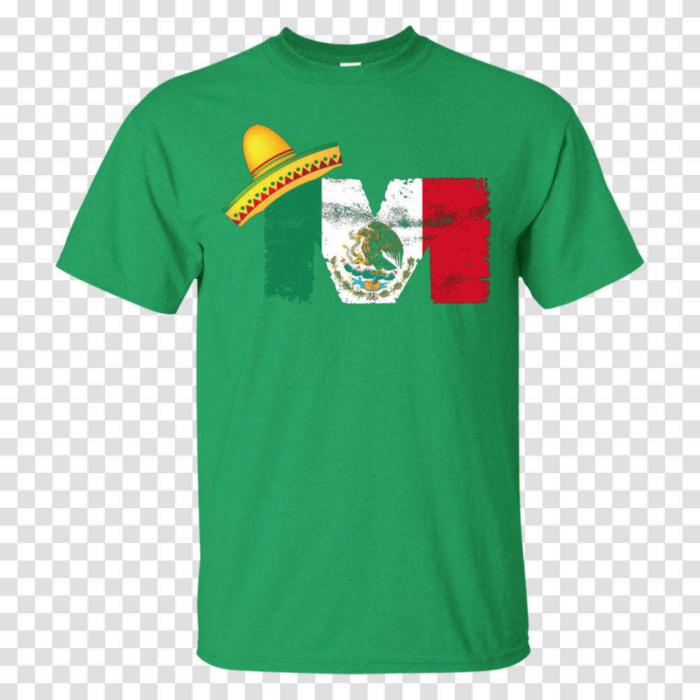 Mexican Mexico Flag Cinco De Mayo Men, Apparel, T-Shirt, Sleeve Transparent Png