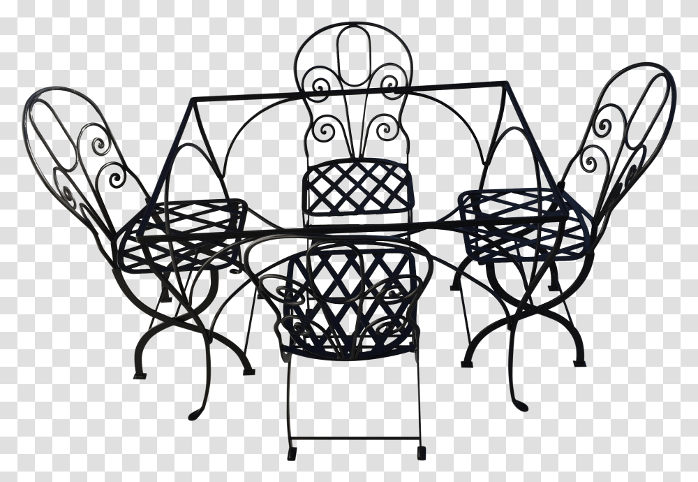 Mexican Modern Iron Dining Clipart Download Chair, Furniture, Tabletop, Dungeon, Architecture Transparent Png