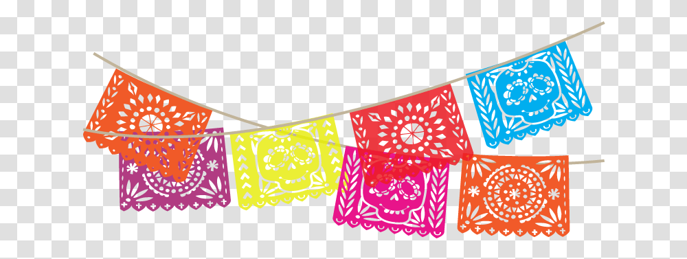 Mexican Paper Banner Clipart Mexican Paper Flags, Label, Text, Doodle, Drawing Transparent Png