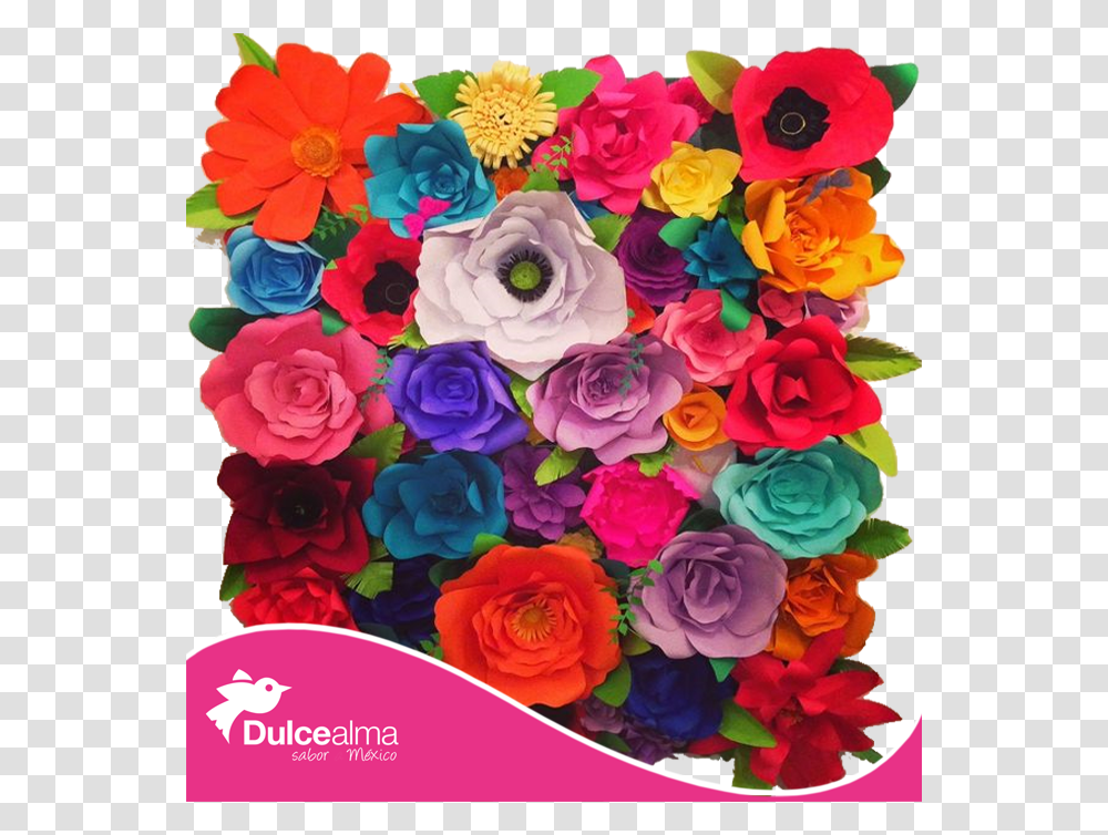 Mexican Paper Flowers Fiestas Al Estilo Frida Kahlo, Plant, Blossom, Flower Bouquet, Flower Arrangement Transparent Png