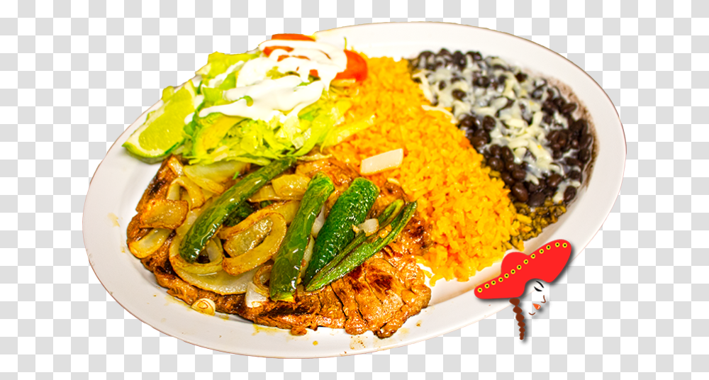 Mexican Plate Thai Food With Plate, Plant, Dish, Meal, Produce Transparent Png