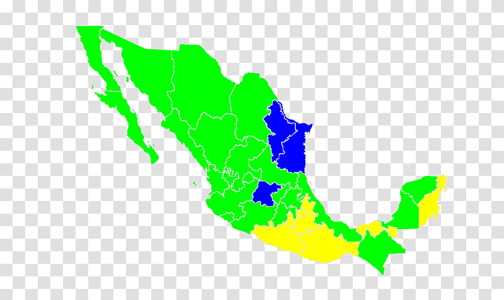 Mexican Presidential Election States Map, Diagram, Plot, Atlas, Land Transparent Png