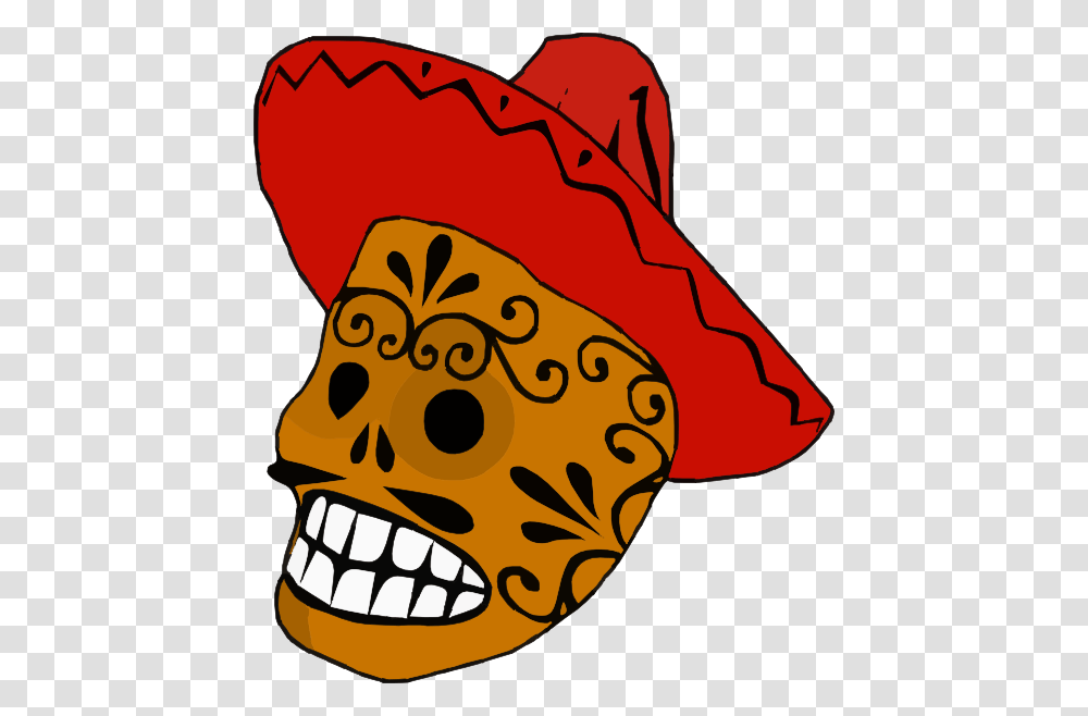 Mexican Skull Clip Art, Apparel, Plant, Teeth Transparent Png