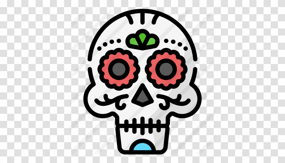 Mexican Skull Dot, Graphics, Art, Light, Poster Transparent Png