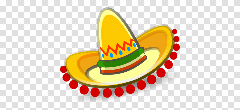 Mexican Sombrero With Red Decoration Vector Graphics Public, Apparel, Hat Transparent Png