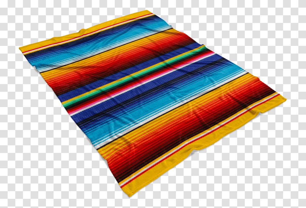 Mexican Sunrise Fleece Blanket Wool, Tartan, Plaid, Rug Transparent Png