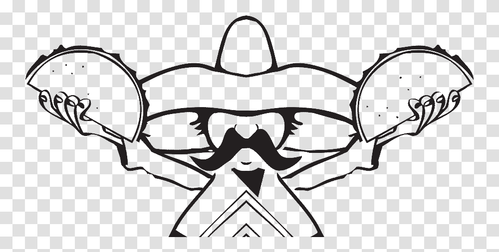 Mexican To The Streets And Turning It Upside Down Mexican Food Truck Drawings, Stencil Transparent Png