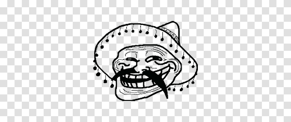 Mexican Troll Face, Horn, Brass Section, Musical Instrument, French Horn Transparent Png