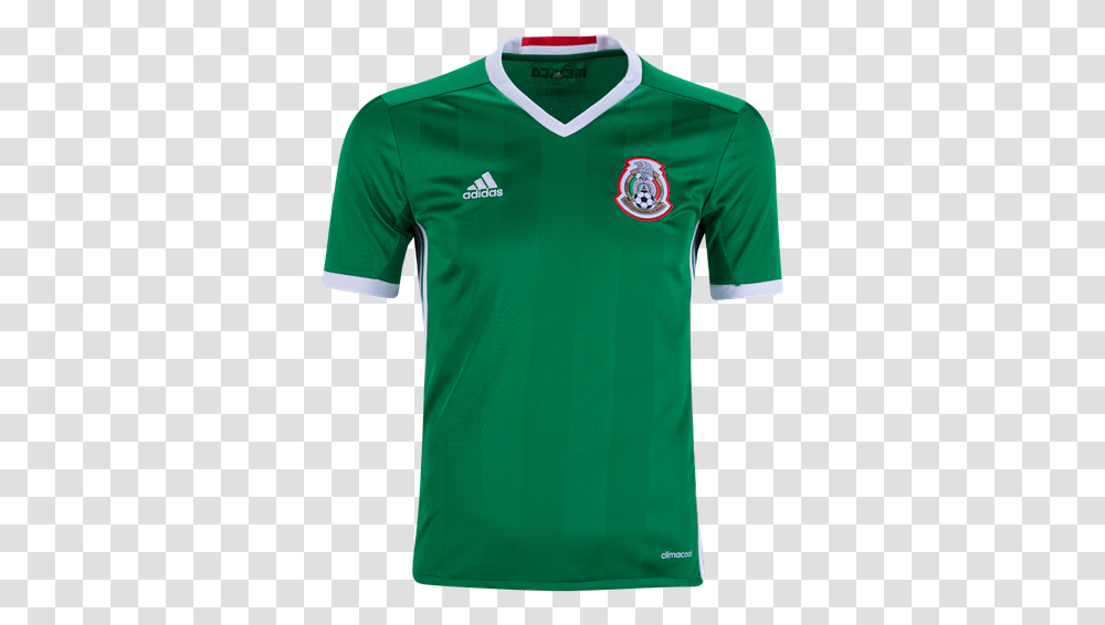 Mexico 2016 Youth Home Soccer Jersey Mexico Jersey 2016 Chicharito, Apparel, Shirt Transparent Png