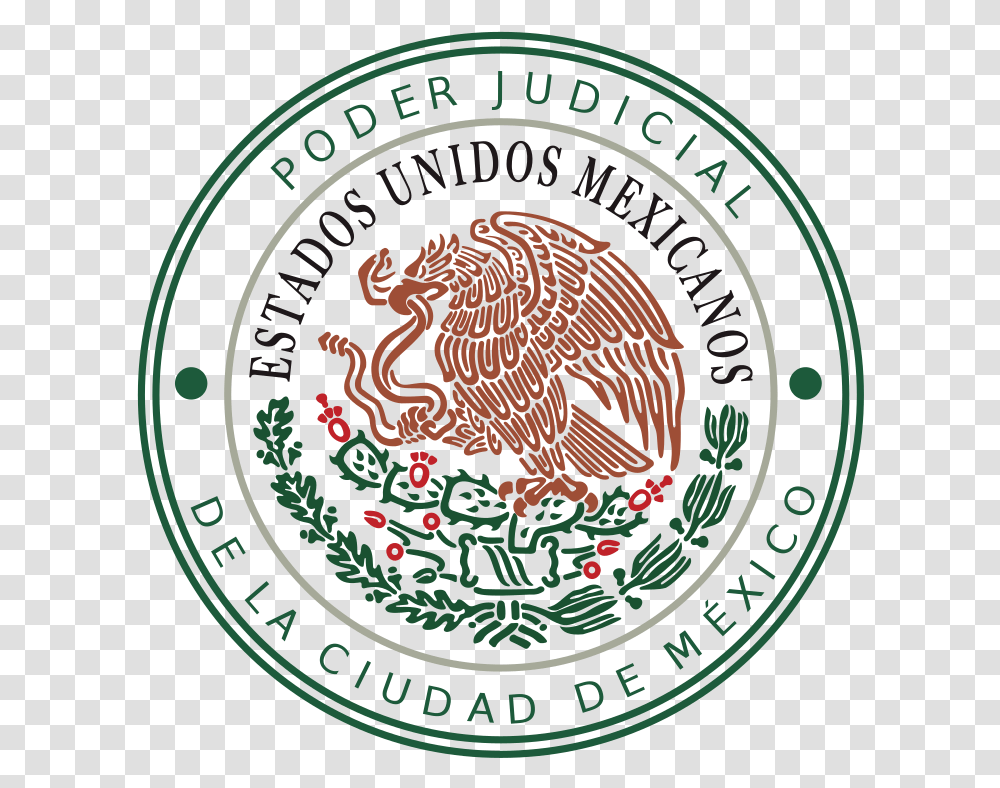 Mexico City Judiciary Emblem Coat Of Arms Of Mexico, Logo, Symbol, Trademark, Rug Transparent Png