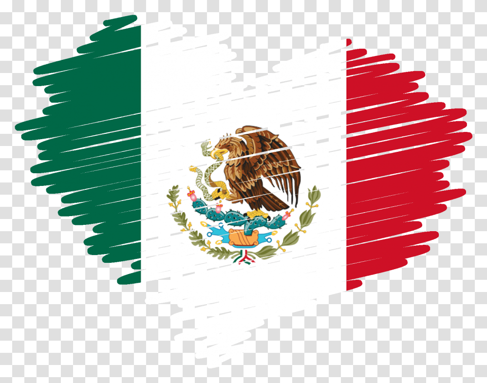 Mexico Flag National Coat Of Arms, Bird, Animal, Honey Bee Transparent Png