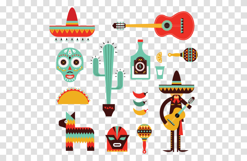 Mexico Illustration, Leisure Activities, Guitar Transparent Png