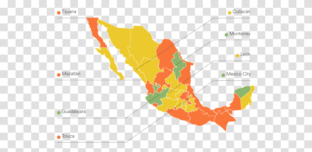 Mexico, Plot, Map, Diagram, Atlas Transparent Png