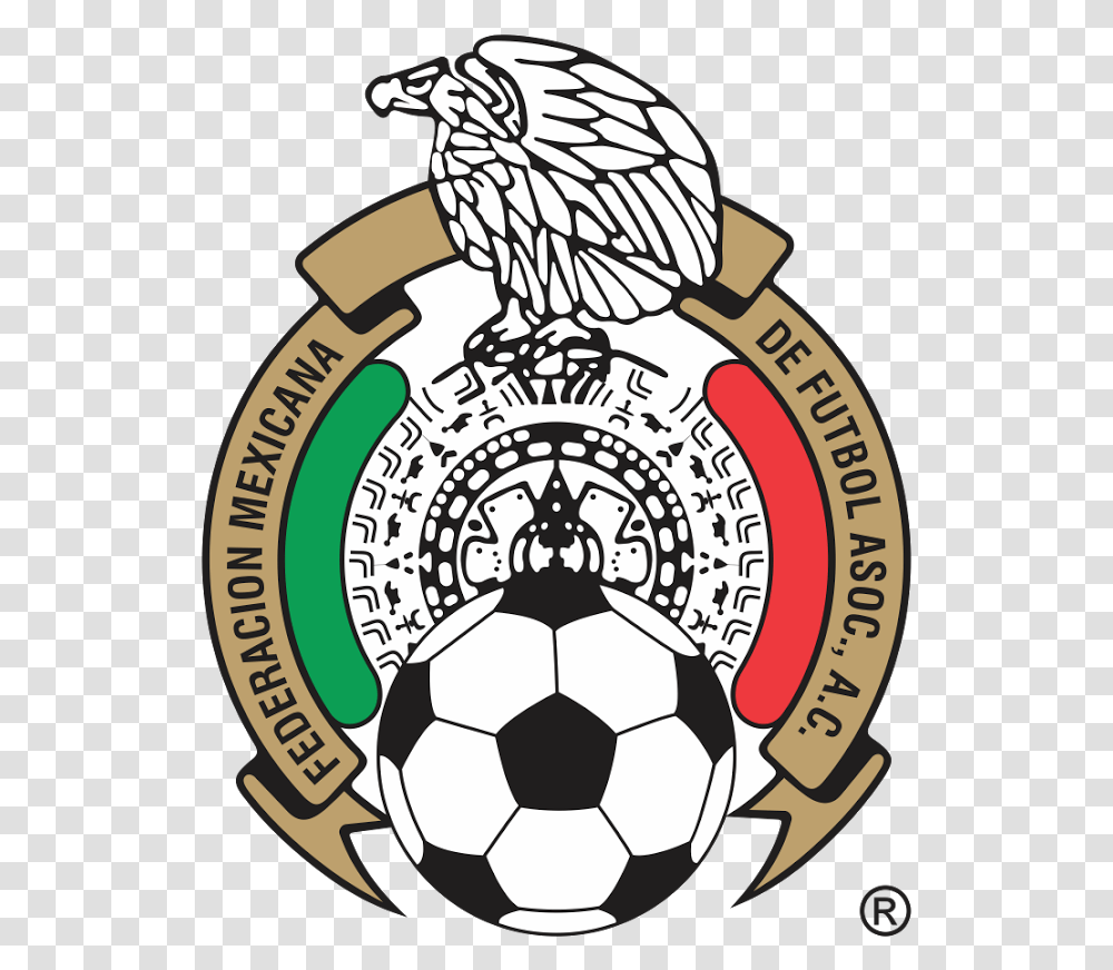 Mexico Soccer Logo Draw The Mexico Logo, Symbol, Trademark, Soccer Ball, Football Transparent Png