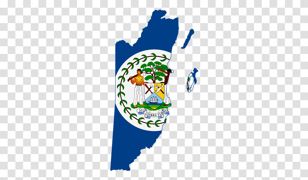Mexico To Belize Border Crossing Belize Map With Flag, Poster, Person, Logo Transparent Png