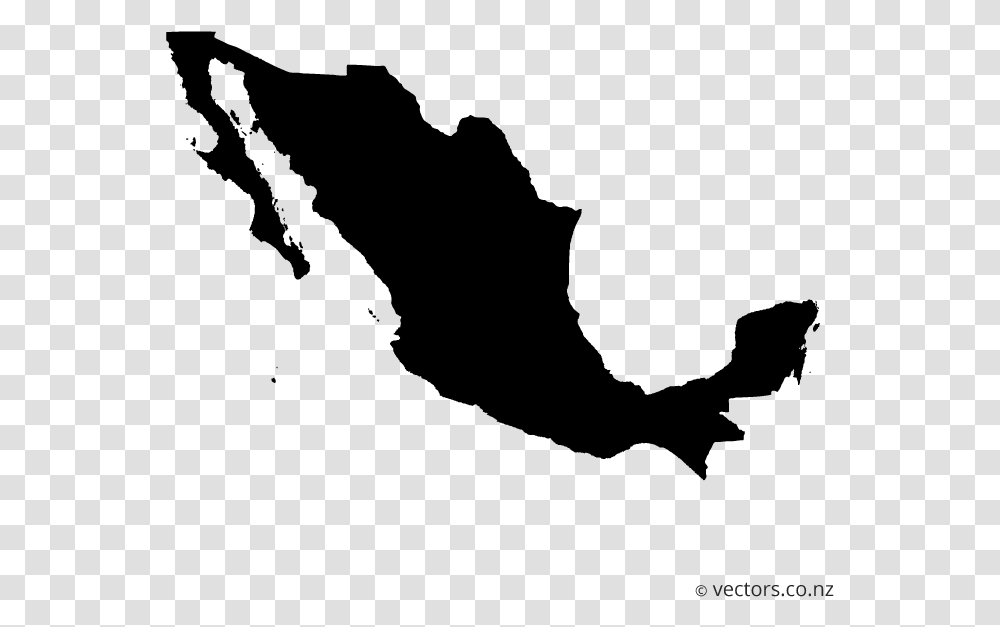 Mexico Vector Map Mexico Vector Map, Gray, World Of Warcraft Transparent Png