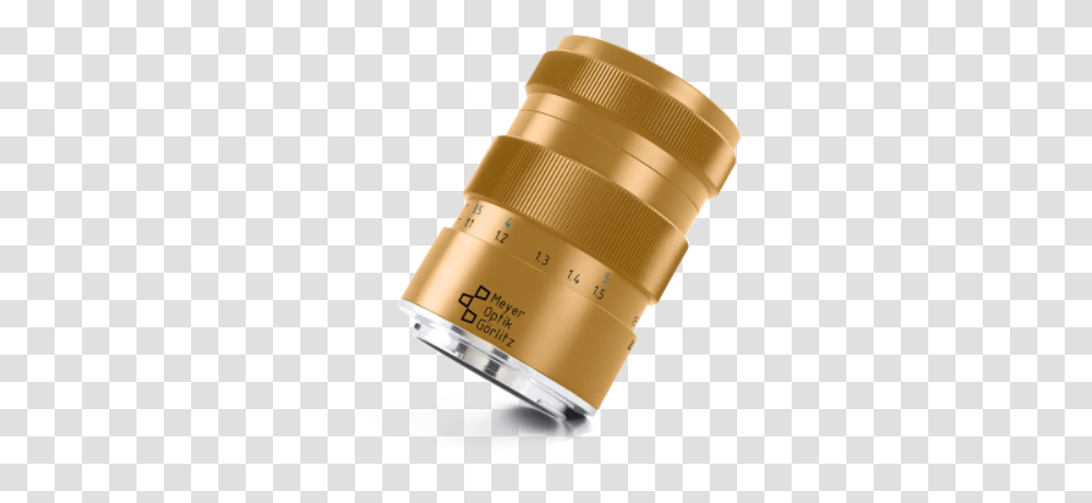 Meyer Optikgerlitz Announces Gold 100th Anniversary Bokeh Golden Camera Lens, Electronics, Tape Transparent Png