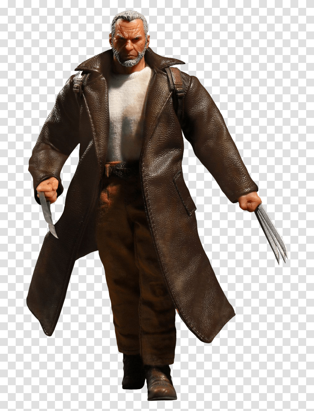 Mezco Old Man Logan, Apparel, Coat, Overcoat Transparent Png