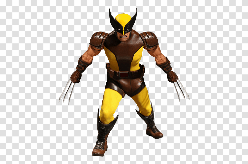 Mezco Toyz One 12 Collective Marvel Wolverine Action, Figurine, Person, Human, Robot Transparent Png