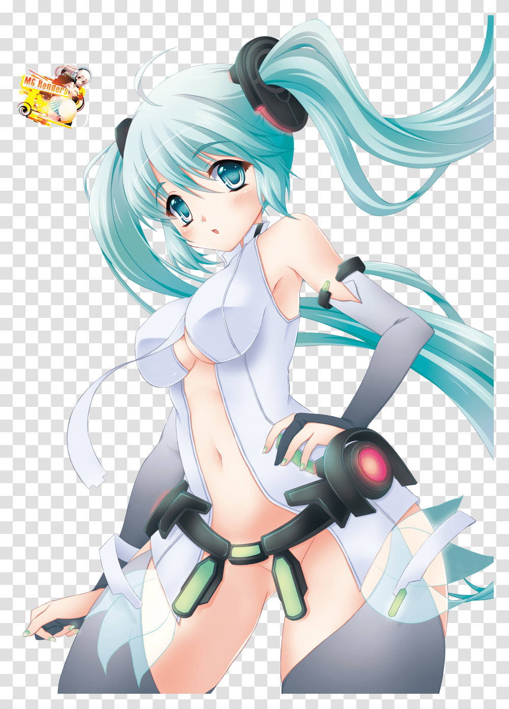 Mg Renders Hatsune Miku, Comics, Book, Manga, Person Transparent Png