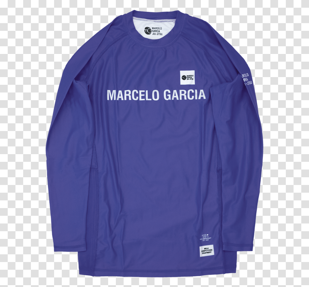 Mgjj Compression Top Ls Purple 10th Nyc Anniversary Long Sleeved T Shirt, Apparel, Jersey, Sweatshirt Transparent Png