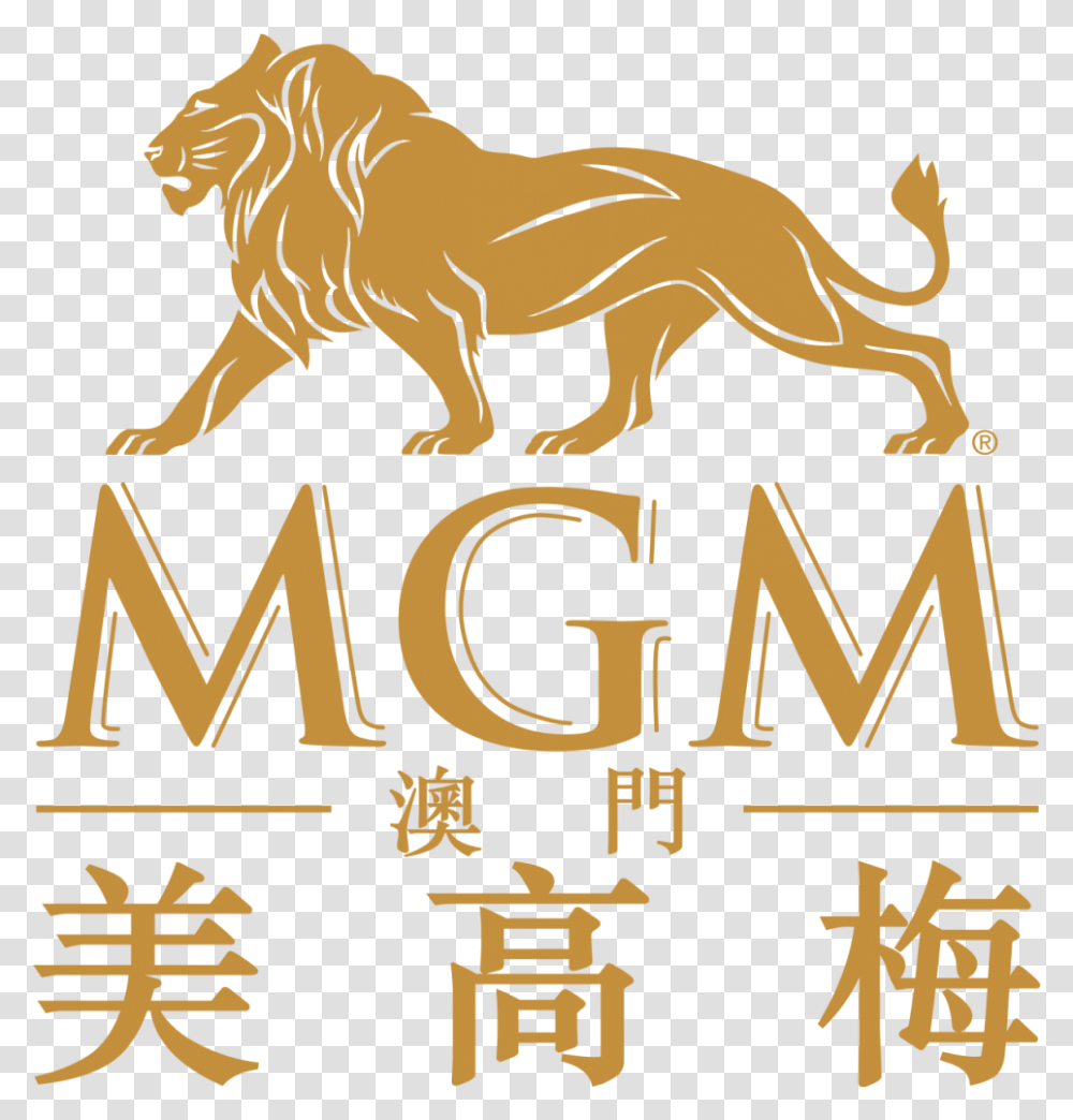 Mgm Macau Logo, Word, Alphabet, Lion Transparent Png