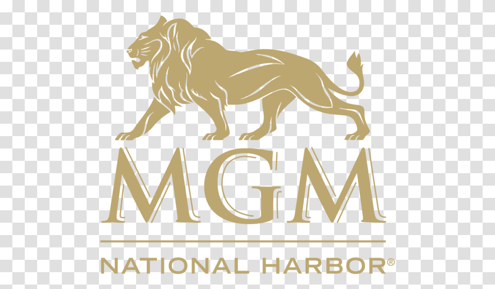 Mgm Nh 540 Lion Mgm National Harbor Casino Logo, Wildlife, Mammal, Animal Transparent Png