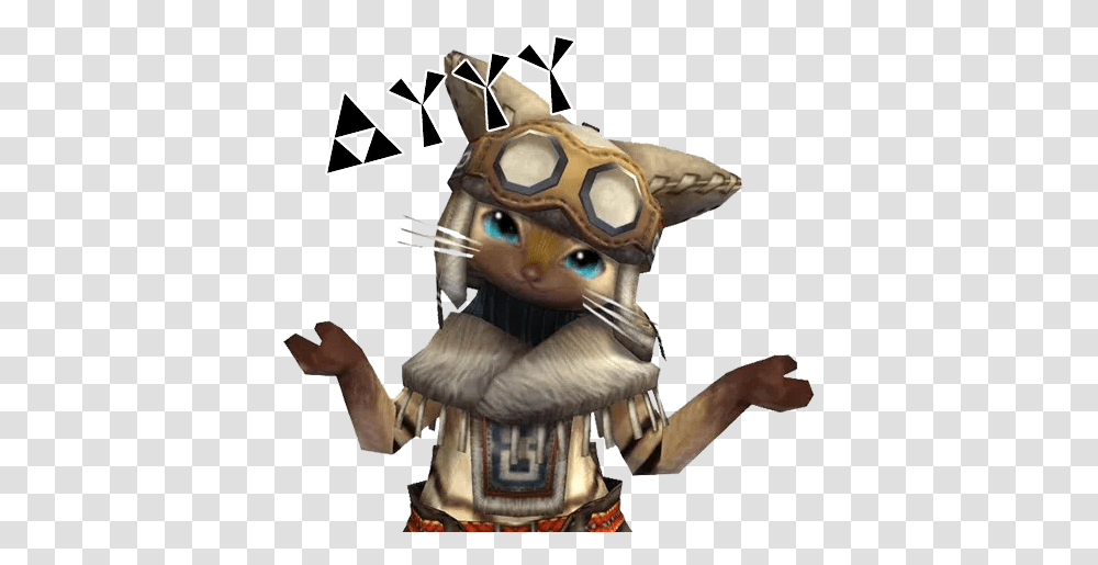 Mh Sticker Pack Stickers Cloud Monster Hunter Mafumofu Palico, Figurine, Person, Human, Mammal Transparent Png