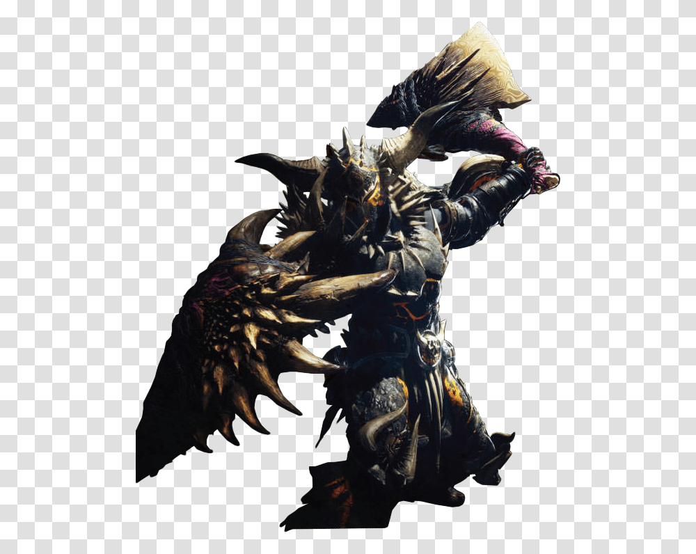 Mh World Nergigante Armor, Person, Human, Dragon, Horse Transparent Png