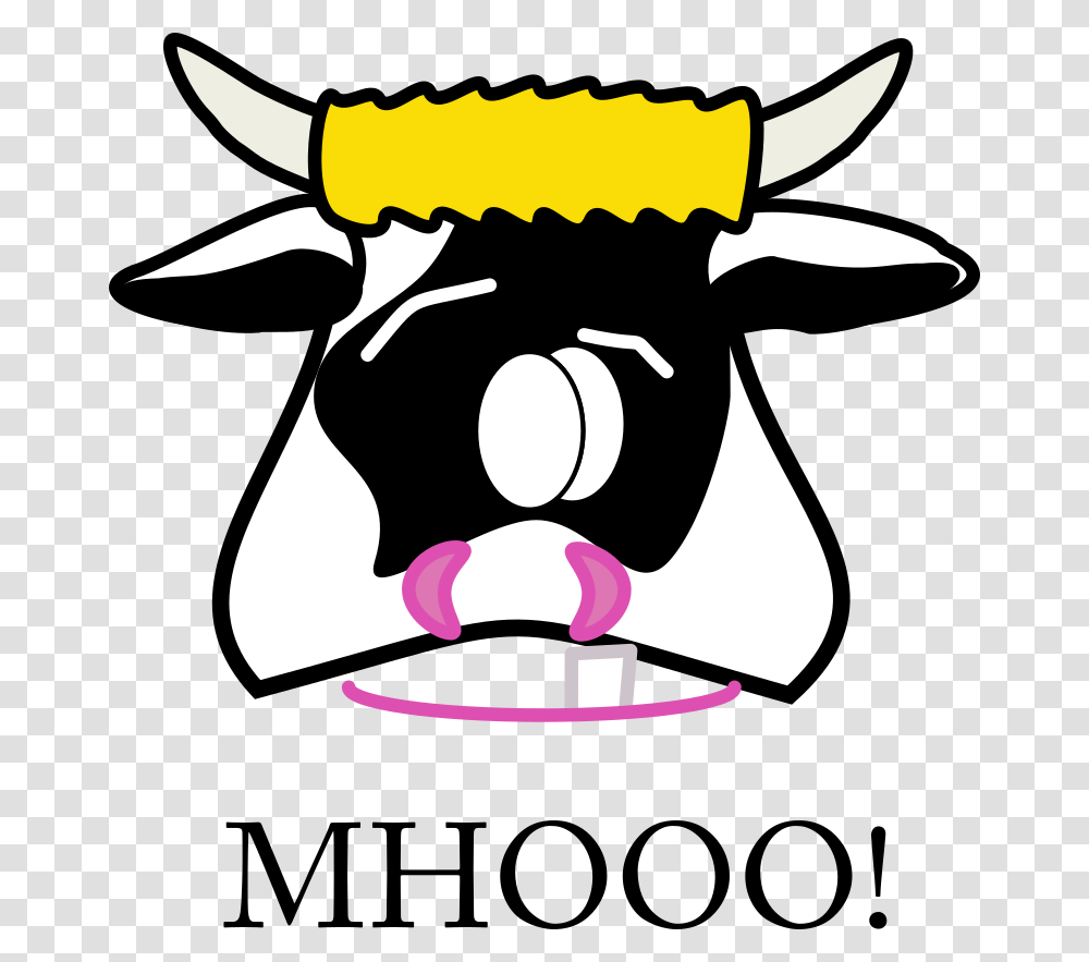 Mhooo Peterm Animated Cow Face, Cowbell Transparent Png