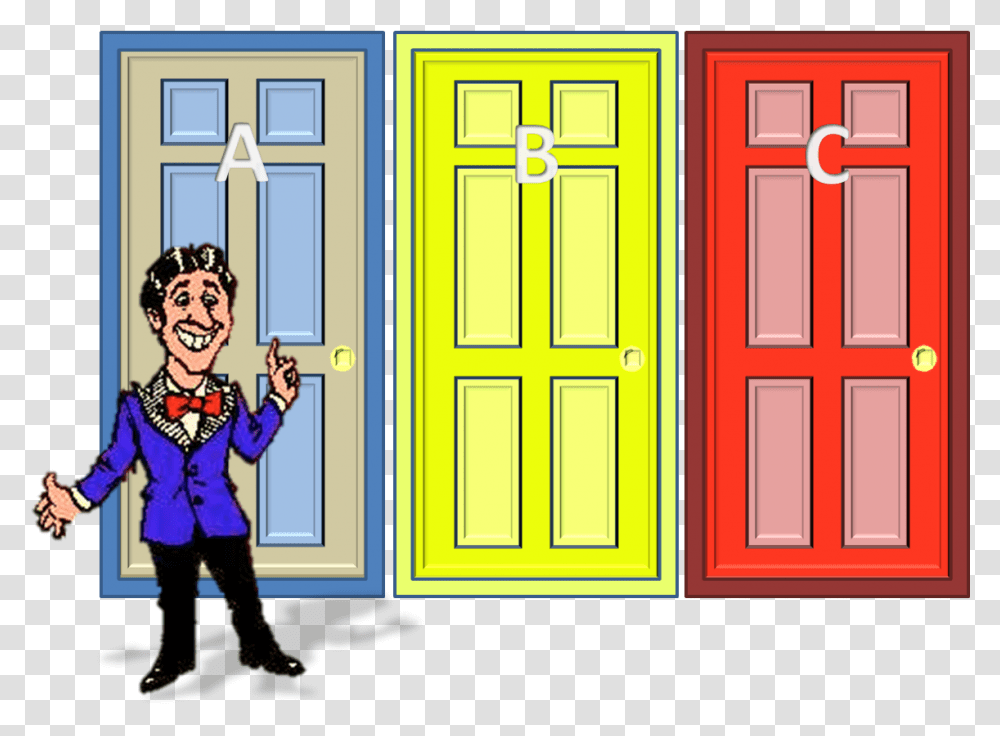 Mhp All Closed Monty Hall Game Show, Door, Person, Human, Window Transparent Png