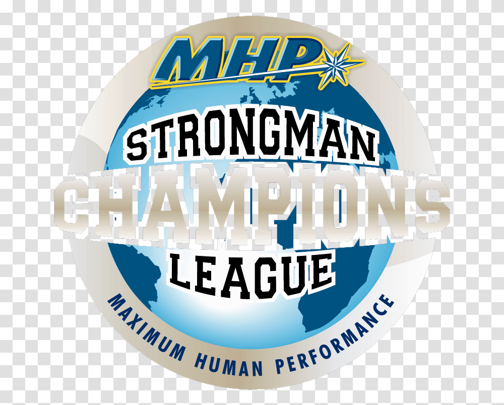 Mhp Scl Logo New Strongman Champions League, Label, Sticker Transparent Png