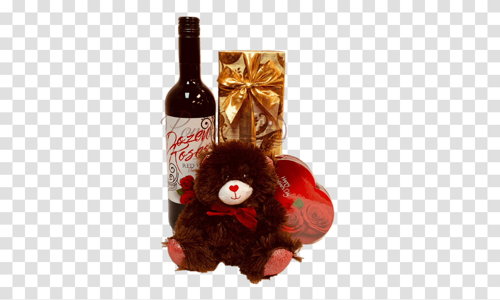 Mi Amor Red Wine Gift Basket Dozen Roses Wine Send Wine Bottle, Alcohol, Beverage, Drink, Beer Transparent Png