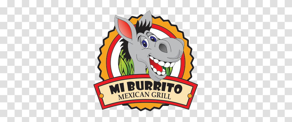 Mi Burrito Mexican Grill, Label, Mammal, Animal Transparent Png