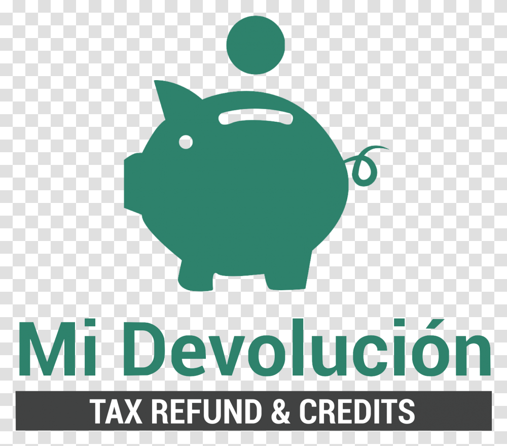 Mi Devolucion Tax Refund Amp Credits Logo, Piggy Bank, Poster, Advertisement Transparent Png