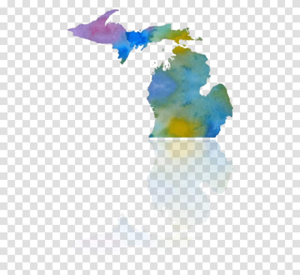 Mi Mitten4 State Of Michigan No Background, Map, Diagram, Nature, Outdoors Transparent Png