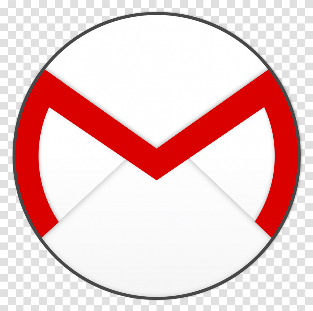 Mia For Gmail Is The Perfect Replacement Gmail Round Gmail Logo Circle, Envelope, Symbol, Tape, Airmail Transparent Png