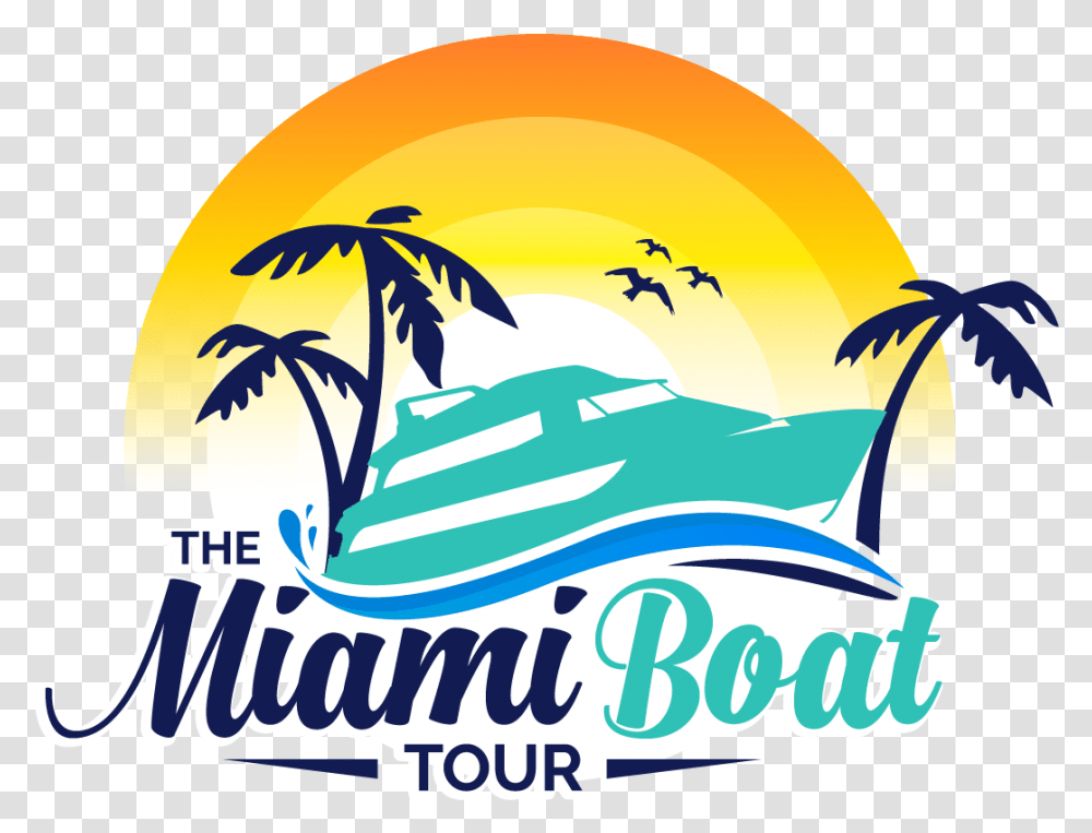 Miami Boat Tour, Advertisement, Poster Transparent Png