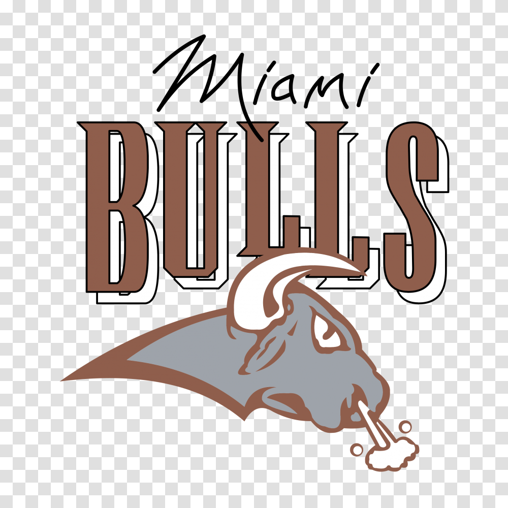 Miami Bulls Logo Vector, Animal, Leisure Activities, Mammal Transparent Png