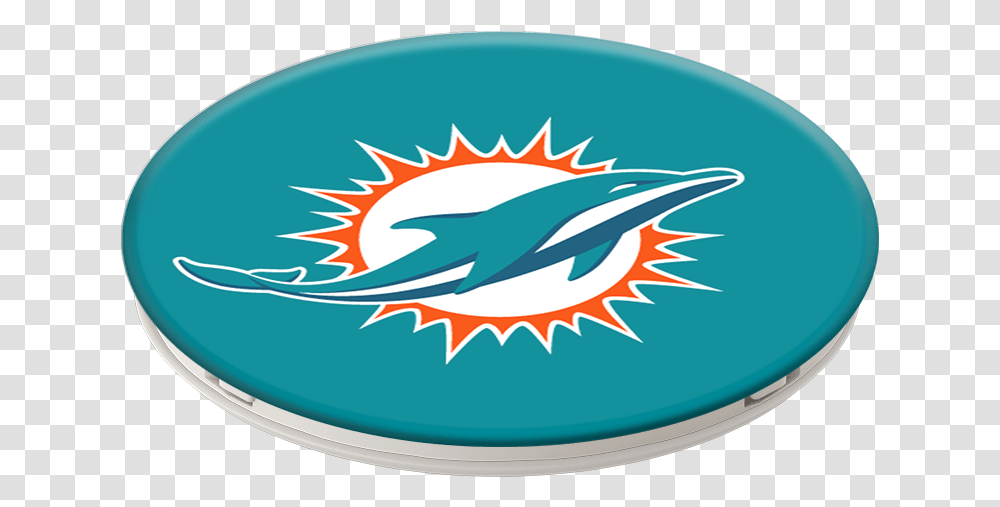 Miami Dolphin Clipart Miami Dolphins Popsockets, Frisbee, Toy, Drum, Percussion Transparent Png