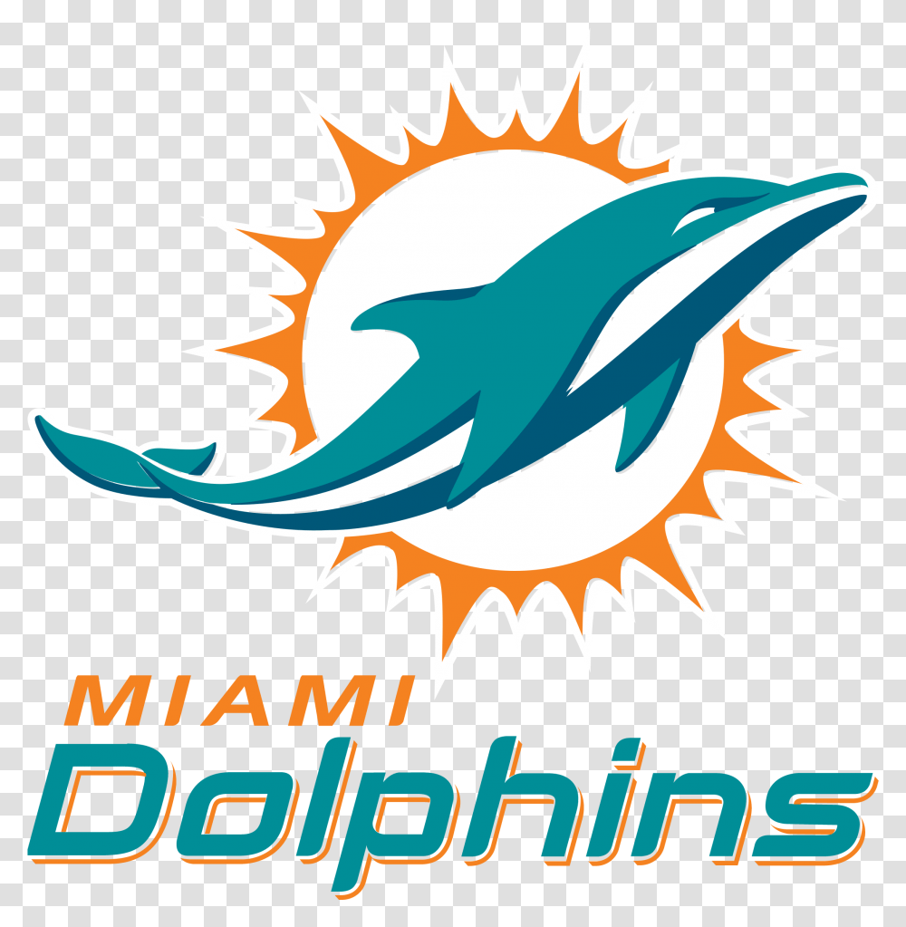 Miami Dolphins Logo, Dragon, Poster, Advertisement, Word Transparent Png